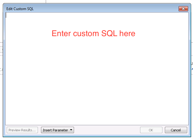 Tableau Custom SQL